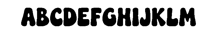 Funky Time Font UPPERCASE