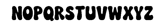 Funky Time Font UPPERCASE