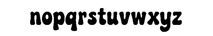Funky Time Font LOWERCASE