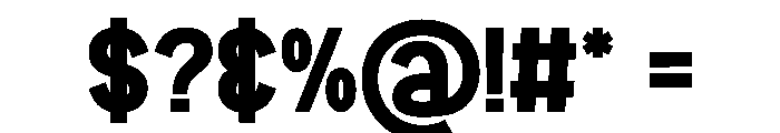 Funky Truth Font OTHER CHARS