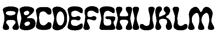 Funky Winky Regular Font UPPERCASE