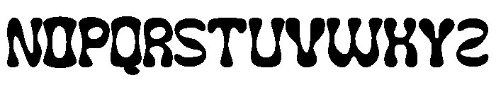 Funky Winky Regular Font UPPERCASE