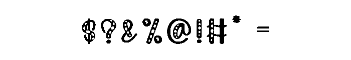 Funky Winter Font OTHER CHARS