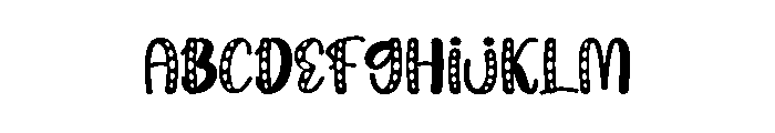 Funky Winter Font UPPERCASE