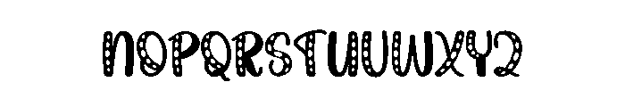 Funky Winter Font UPPERCASE