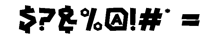 Funky Woshim Font OTHER CHARS