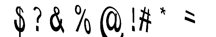 FunkySplit Font OTHER CHARS