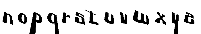 FunkySplit Font LOWERCASE
