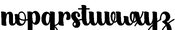 FunkySunday-Regular Font LOWERCASE