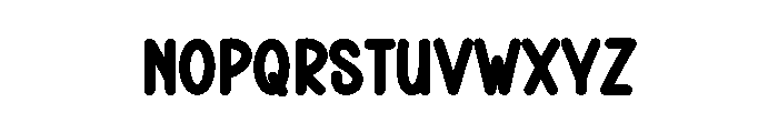 Funny Book Font LOWERCASE