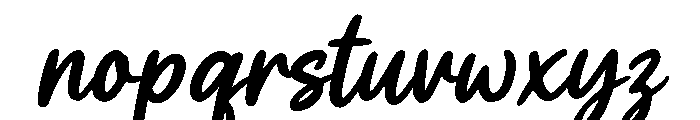 Funny Dreams Slant Regular Font LOWERCASE