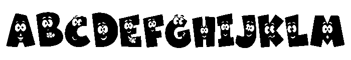 Funny Face Extra Font UPPERCASE