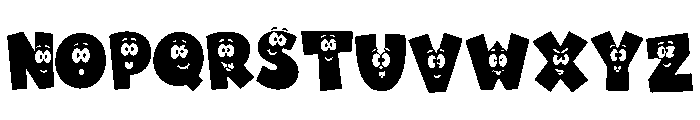 Funny Face Extra Font LOWERCASE