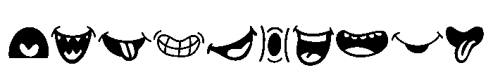 Funny Face Set Font OTHER CHARS
