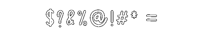 Funny Handwriting Font OTHER CHARS