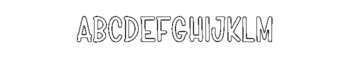 Funny Handwriting Font UPPERCASE