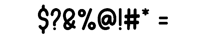 Funny Highland Font OTHER CHARS