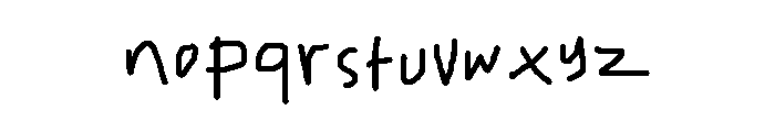 Funny Impressions Regular Font LOWERCASE