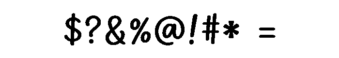 Funny Lashes Font OTHER CHARS
