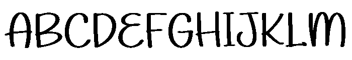 Funny Lashes Font UPPERCASE
