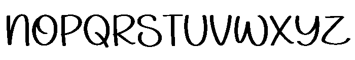 Funny Lashes Font UPPERCASE