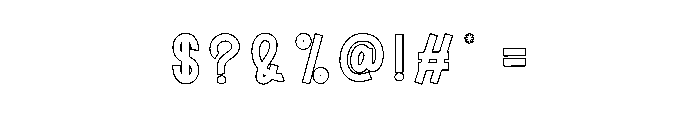 Funny New Year Font OTHER CHARS