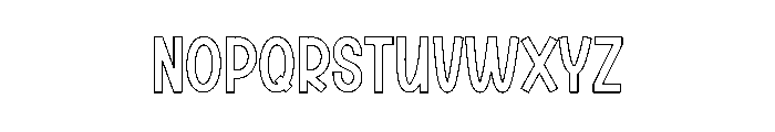 Funny New Year Font UPPERCASE