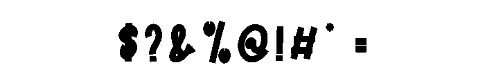 Funny October Font OTHER CHARS