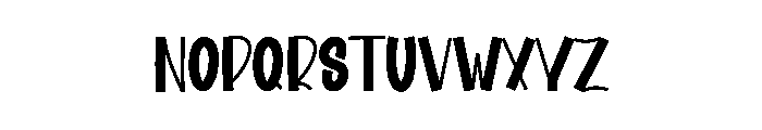 Funny October Font LOWERCASE