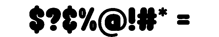 Funny Self Regular Font OTHER CHARS
