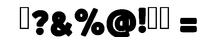 Funny Sticker Regular Font OTHER CHARS