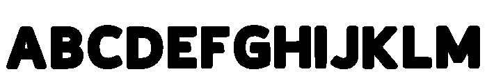 Funny Sticker Regular Font UPPERCASE