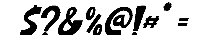 Funny Tomato Italic Font OTHER CHARS