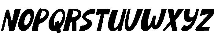 Funny Tomato Italic Font UPPERCASE