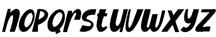 Funny Tomato Italic Font LOWERCASE