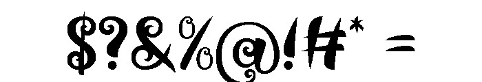 Funny Twist Font OTHER CHARS
