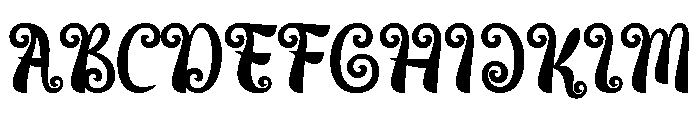 Funny Twist Font UPPERCASE