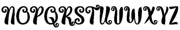 Funny Twist Font UPPERCASE