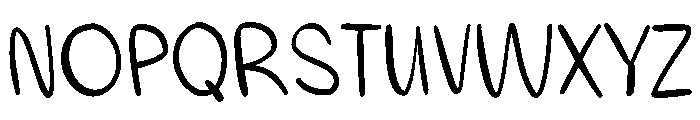 Funstroke Script Font UPPERCASE