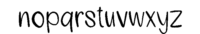 Funstroke Script Font LOWERCASE