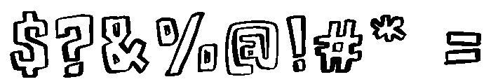 Funstroke Font OTHER CHARS