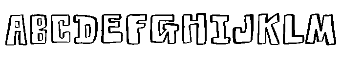 Funstroke Font UPPERCASE