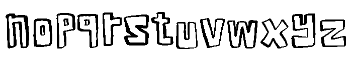 Funstroke Font LOWERCASE