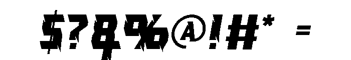 FuriousRace Font OTHER CHARS