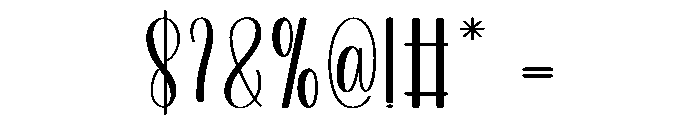 Furry Font OTHER CHARS