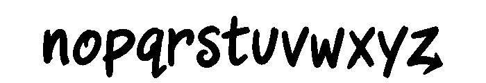 Futarino Duntian Font LOWERCASE