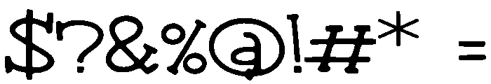 Futura_Retro Font OTHER CHARS