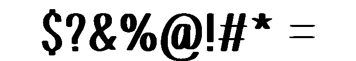 Future Secured Font OTHER CHARS