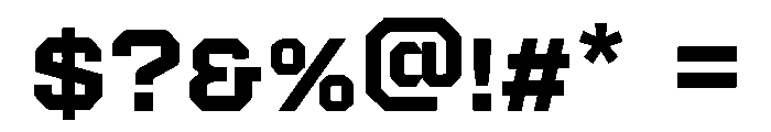 Futuristic Action Font OTHER CHARS