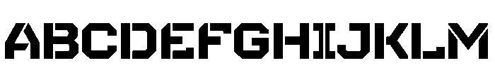 Futuristic Action Font UPPERCASE